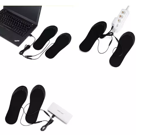 Heated Foot Warmer, Thermal Insoles for Shoes with USB, Size 35-40, 2 pcs.