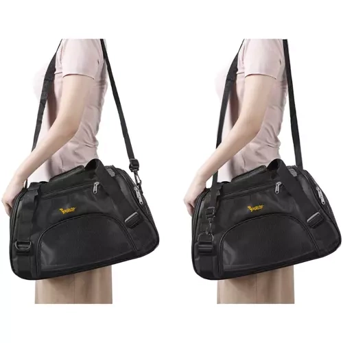 Transporter Carrier Bag for Cat Dog, Black