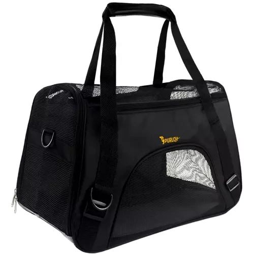 Transporter Carrier Bag for Cat Dog, Black