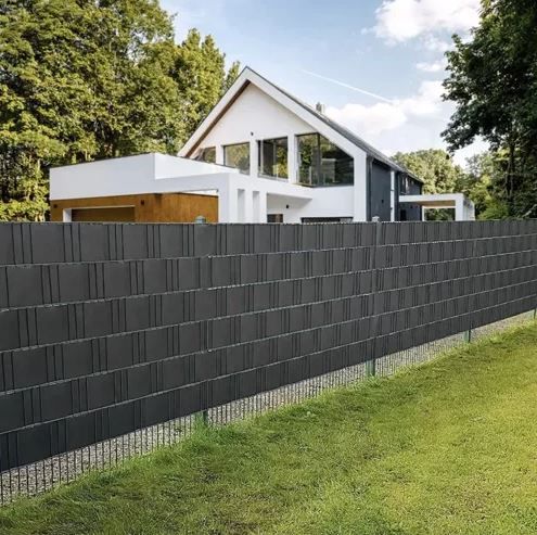 PVC Privacy Screen Strip for Balcony Terrace Garden Fence - 19cm x 35m, Anthracite