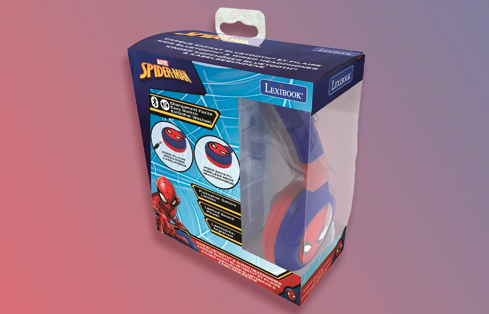 Складные детские наушники 2 в 1 SpiderMan Lexibook | Foldable headphones