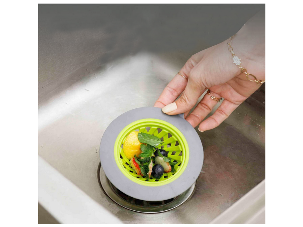 Drain Stopper Sink Strainer Silicone Bathtub Drain Cover, Mix color