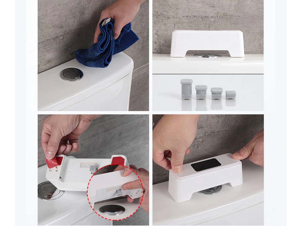 Automatic Touchless Toilet Flush with Motion Sensor, 5x15 cm, Different Colors