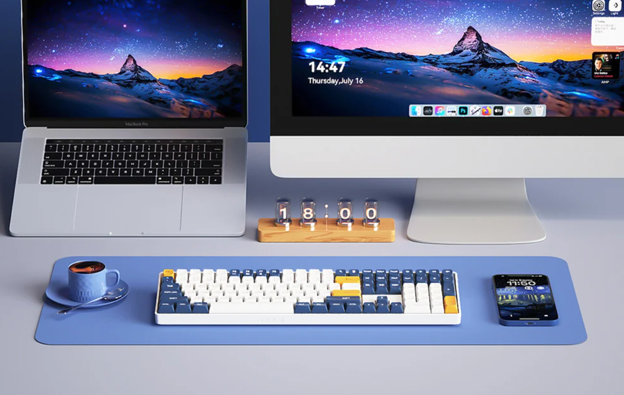 Darkflash GD108 Bluetooth/USB-C Mechanical Keyboard With Backlight, pastel