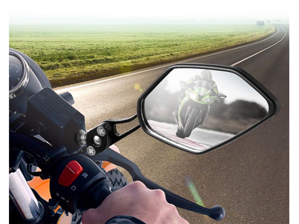 Universal Bicycle Motorcycle Rear View Mirrors, Set of 2 Pcs