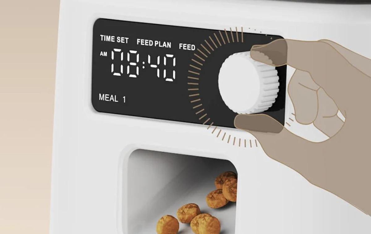 Oneisall PFD001 Pro Smart Automatic Pet Feeder, White