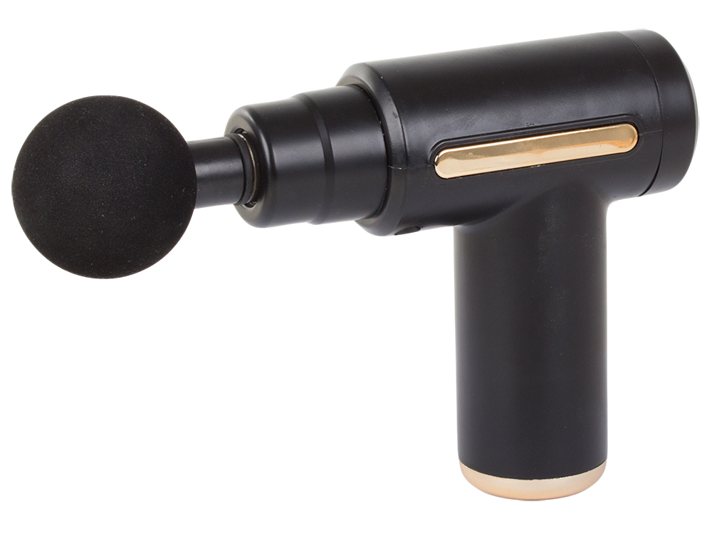 Relaxing Muscle Massager Gun with 4 Nozzles Wireless Massage Device, Black