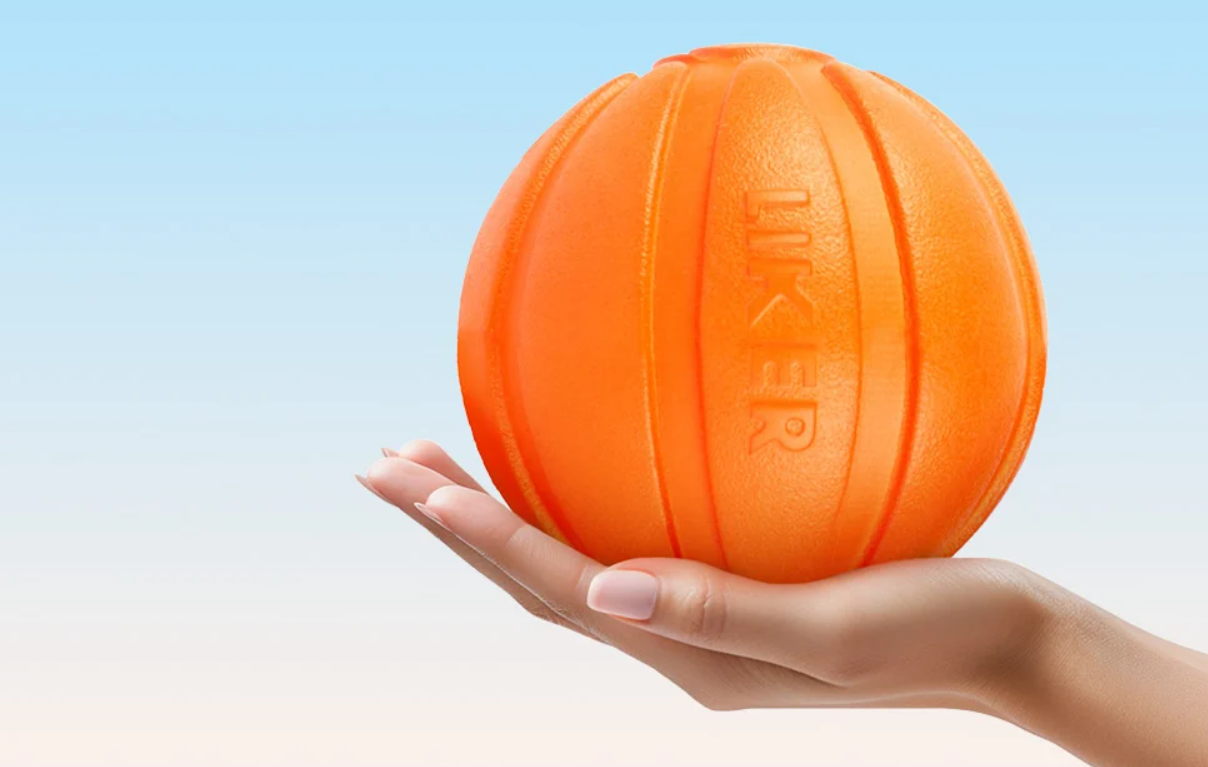 Rubber Ball Interactive Chew Toy for Dogs, Liker 11 Waudog