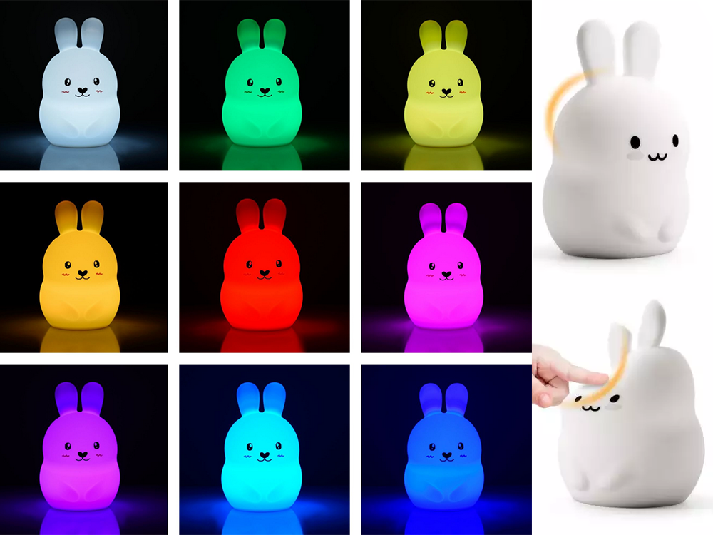 Силиконовая Светодиодная LED Детская Ночная Лампа с...