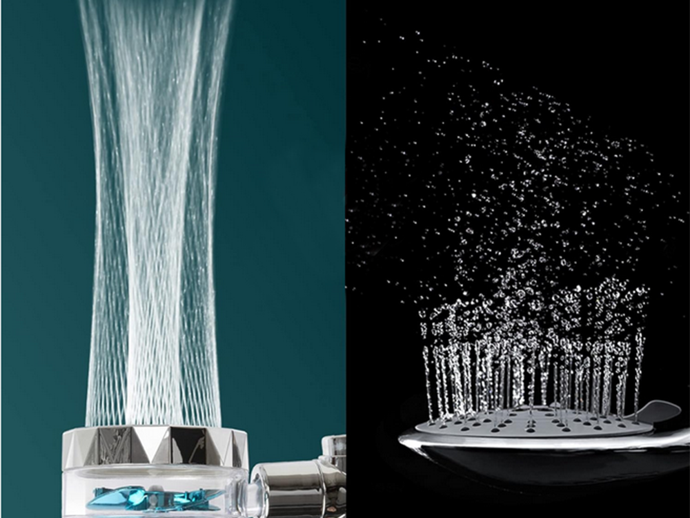 Water Saving Shower Head with Filter, Different Colors, without Hose