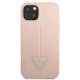 Guess iPhone 13 mini Case Saffiano Triangle Logo Pink