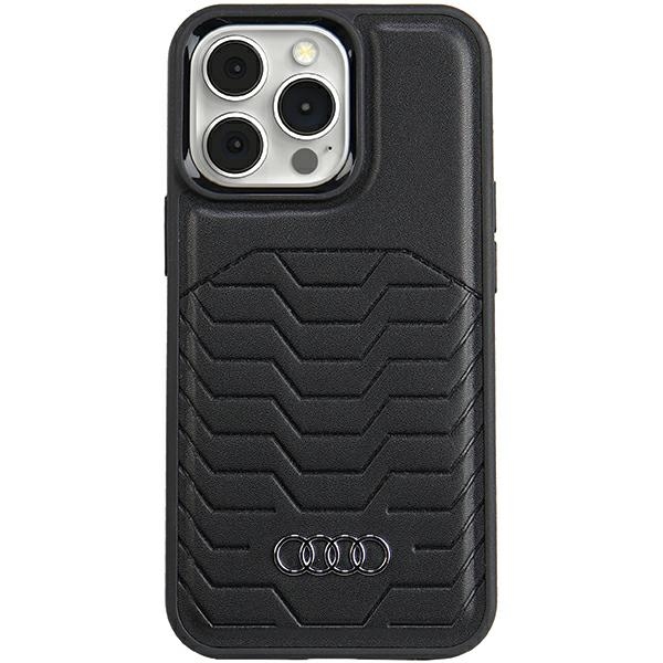 Apple iPhone 13 Pro Max 6.7'' Audi Synthetic Leather MagSafe Case Cover, Black