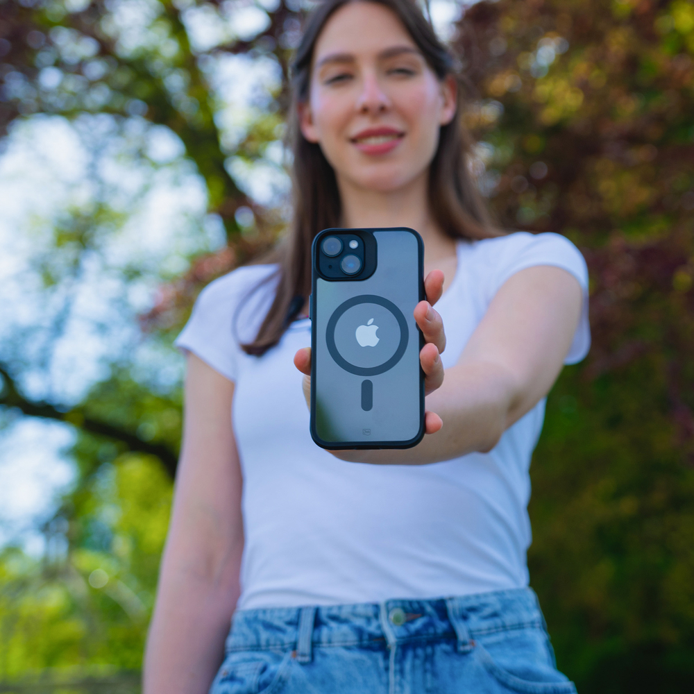 Apple iPhone 15 Plus 6.7'' 3MK Satin Armor MagCase Case Cover, Transparent