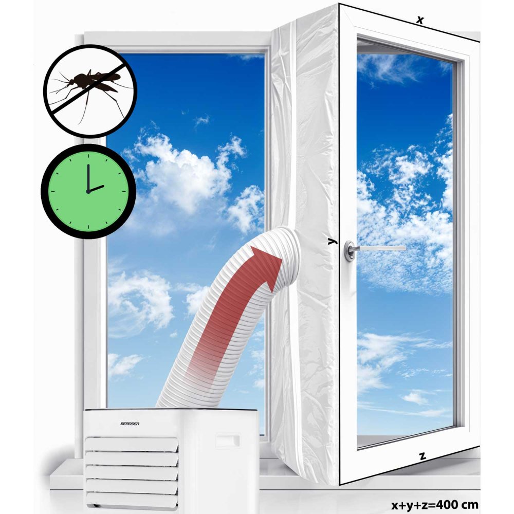 Berdsen BD-580 10000 BTU Portable Air Conditioner with Window Seal Kit (3)