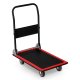 Humberg HM-505 Folding Platform Trolley, 150 kg Capacity, black-red