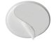Door Handle Bumper, Self-Adhesive, 5 cm, White, Wall Protection