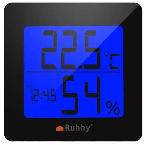 Ruhhy 19161 Digital Weather Station with Thermometer and Alarm Clock
