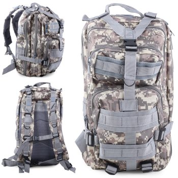 Tactical Military Backpack 30L – Survival, White