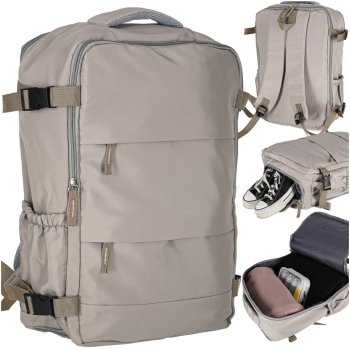 Carry-On Travel Backpack for Flights 45x30 cm, Grey