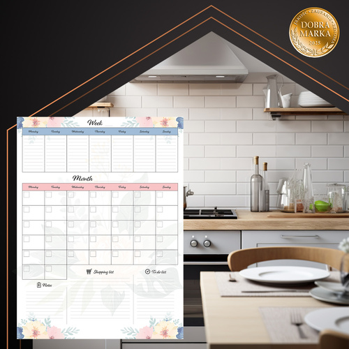 Ruhhy Magnetic Dry Erase Planner for Fridge 26716, 60x45 cm (0)