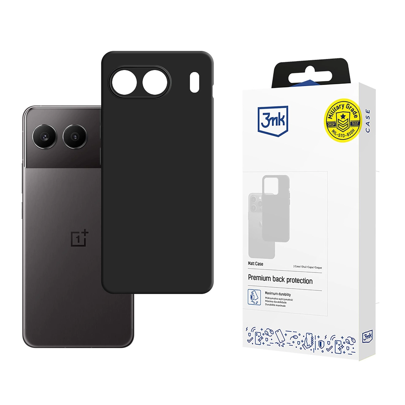 3mk Matt Phone Case Cover OnePlus Nord 4 - Black