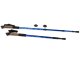 Nordic walking pole with cork handle 1Pcs, blue