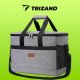 Trizand 23843 Large Insulated Cooler Bag 40L with 2 Ice Packs, Grey