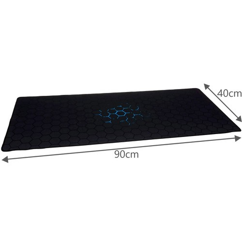 Large Gaming Mouse Pad Desk Mat Dunmoon 24274, 90x40 cm, Black and Blue (1)