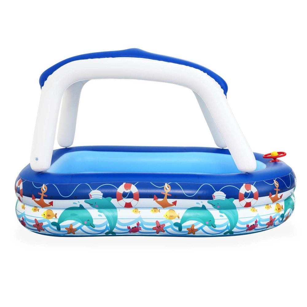 Bestway 54370 Kids Inflatable Pool with Canopy 213 x 155 x 132 cm (2)
