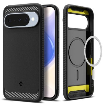 Spigen Rugged Armor Mag MagSafe Phone Case Cover Google Pixel 10 / 10 Pro - Matte Black