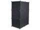Modular Clothing Wardrobe Closet Storage Organizer Bookcase, 110x73x47 cm