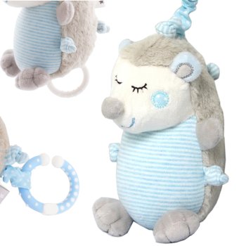 Musical Hedgehog Plush Hanging Toy for Crib Stroller & Car Seat