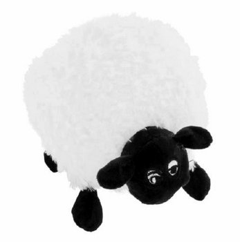 Lamb Plush Pillow Stuffed Animal Cuddle Toy for Kids 28 cm, white
