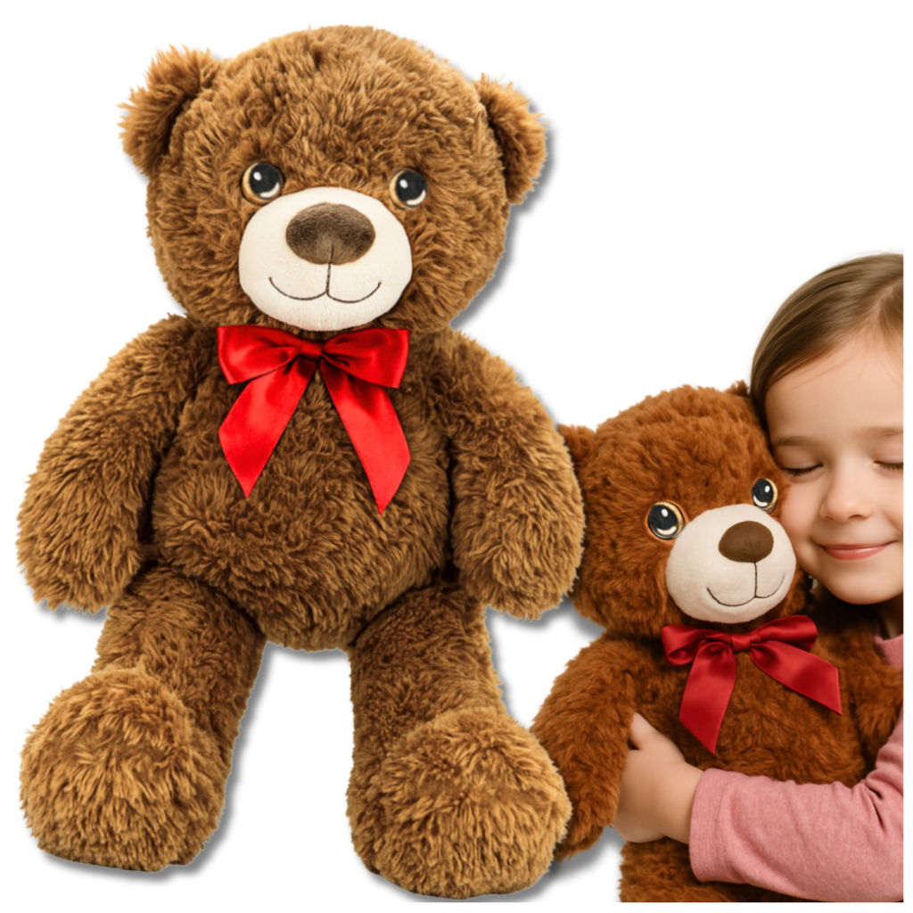 Large Teddy Bear 50 cm Soft Plush Toy for Kids, Brown