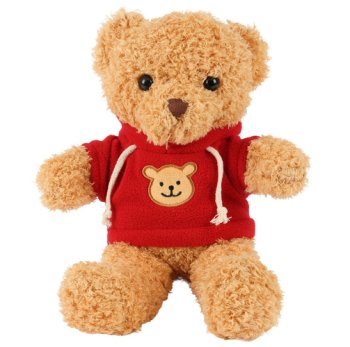 Soft Cuddle Teddy Bear 30cm Plush Toy for Kids Kruzzel 26760, light brown