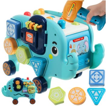 Interactive Elephant Toy 26287, Montessori Shape Sorter for Toddlers