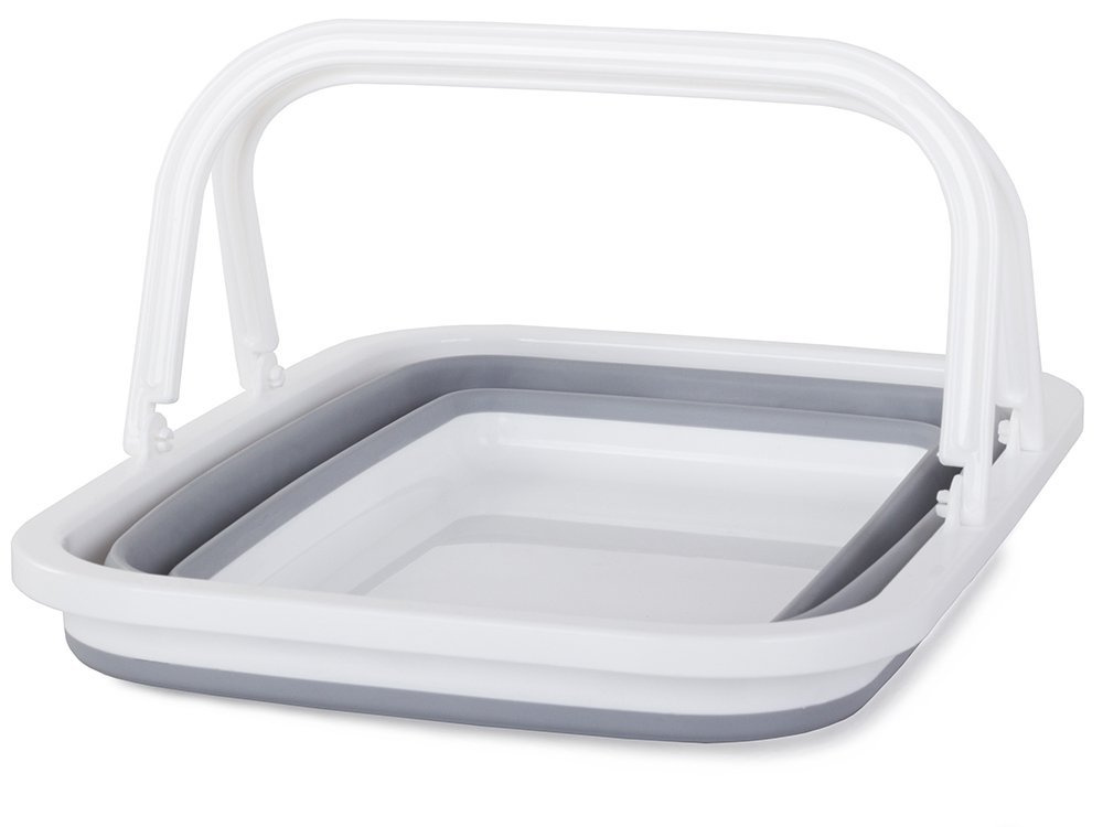 Silicone Folding Basket Bowl with Handles (1)