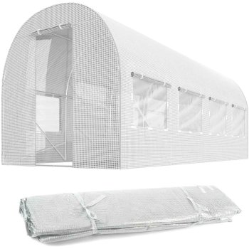 Garden tunnel film 2 x 4.5 m (9 m²), white Plonos