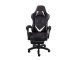 Ergonomic Swivel Gaming Chair with Retractable Footrest, Black