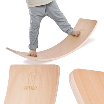 Wooden Balance Board Exercises Fitness, up to 200 kg