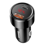 Baseus Magic Universal Smart Car Charger USB + USB-C (QC4.0 PD 45W), Black