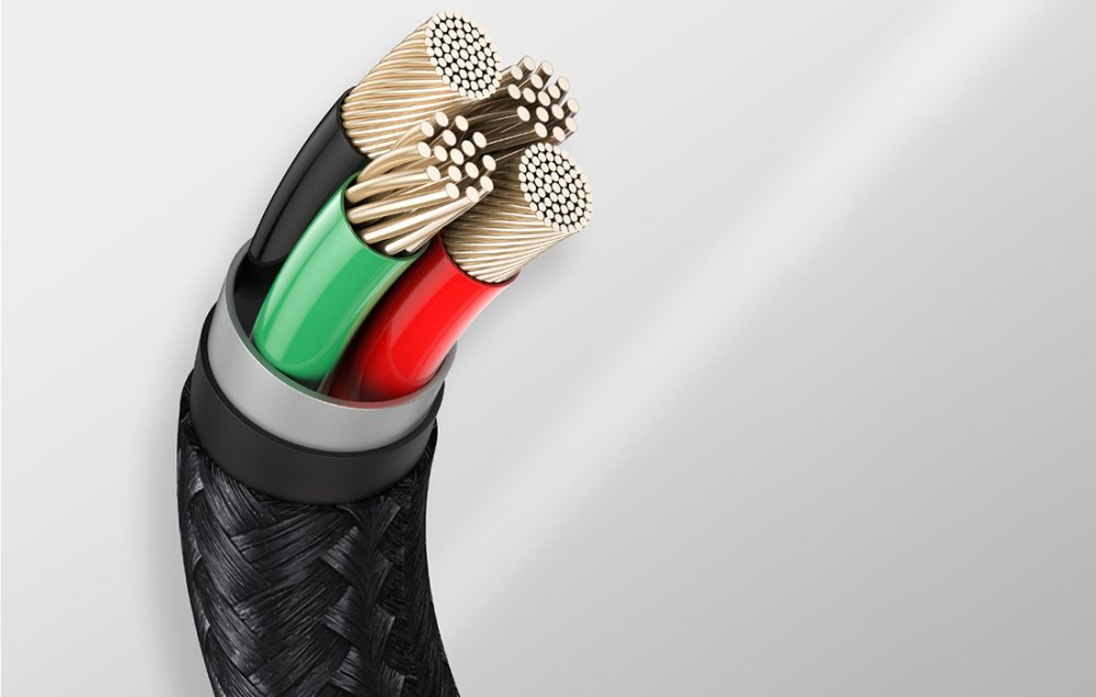 Baseus Cafule USB to Apple iPhone Lightning Data Charging Cable, 2.4A, 2m, White (1)