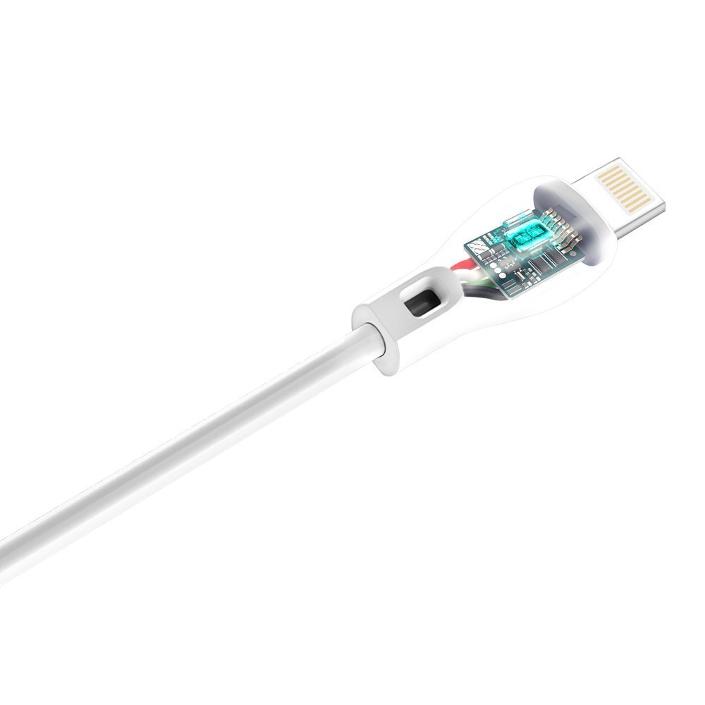 Dudao USB / Apple Iphone Lightning Data Charging Cable 5A 2m, White (2)