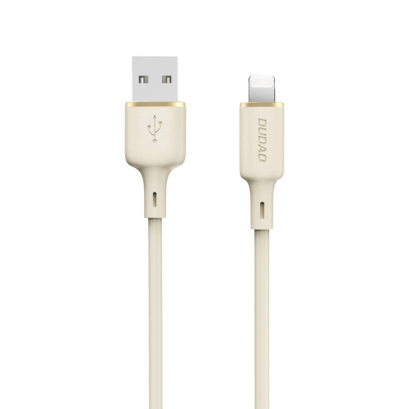 Dudao L7SL USB / Apple Iphone Lightning Data Charging Cable, 5A 1m, Beige