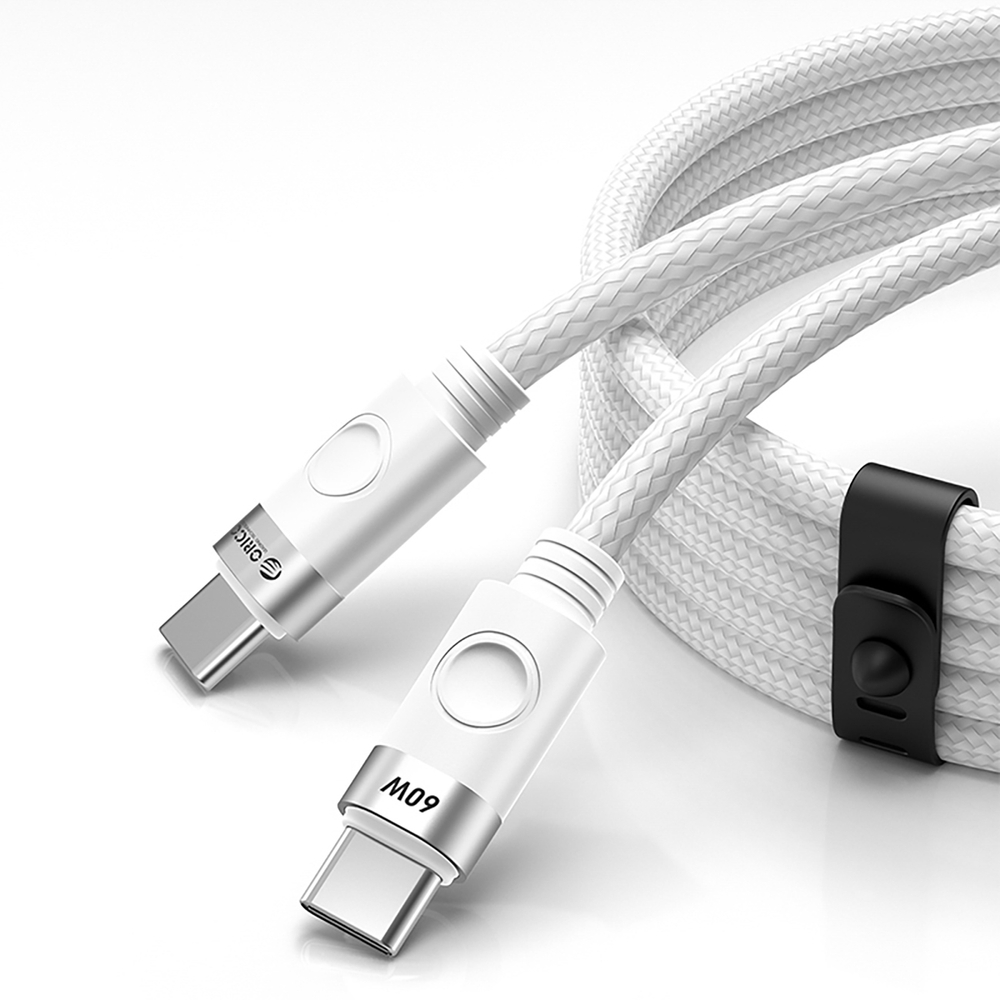 USB-C to 1m 3A 60W cable - white