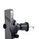 Car phone holder for air vent, universal mount, black