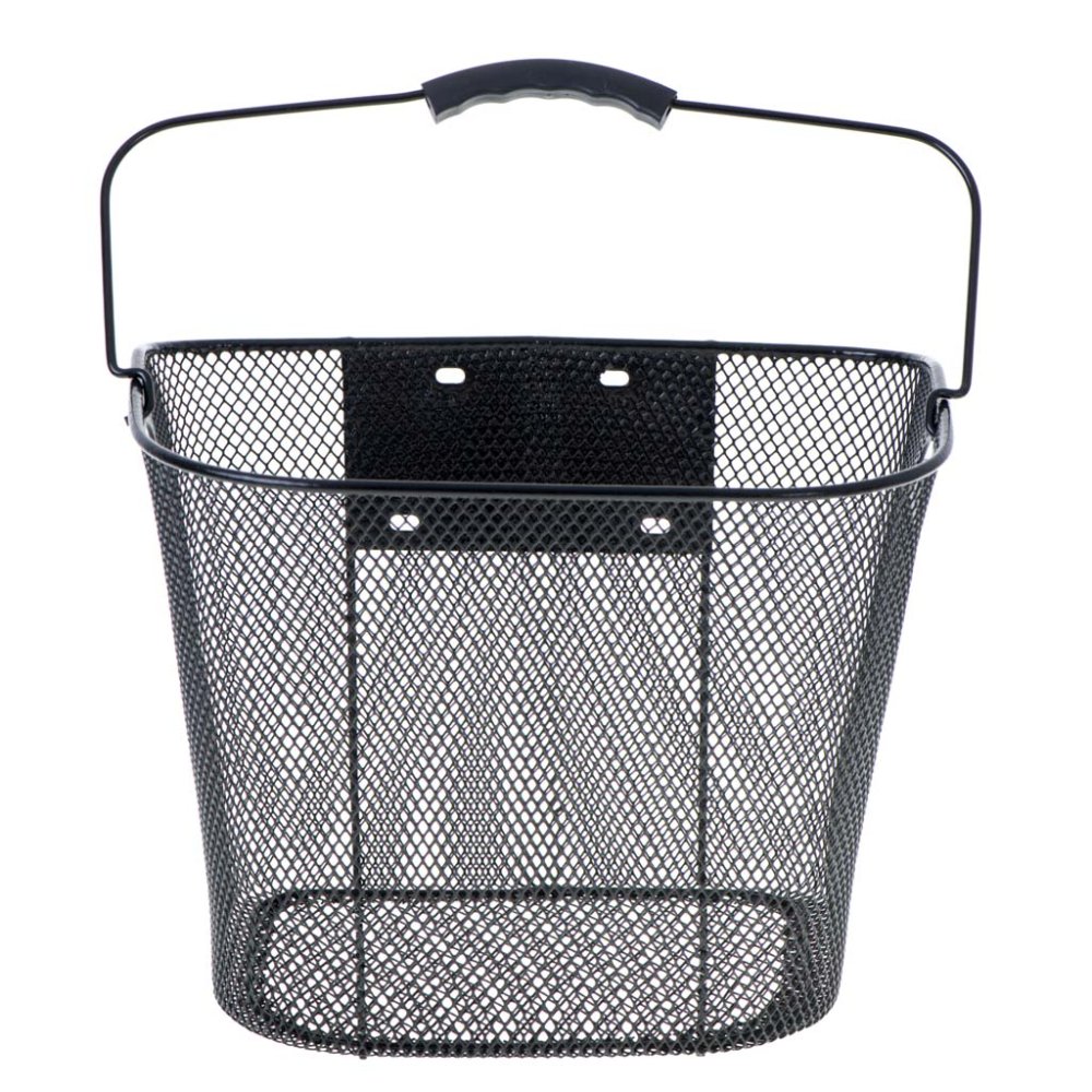 Front bicycle basket RALLEX, metal, click mount, black (0)